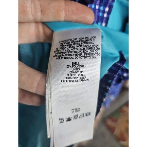 Columbia Girl Jacket Purple Plaid Interchange Ski Snow Parka Medium 10-12 - Picture 5 of 7